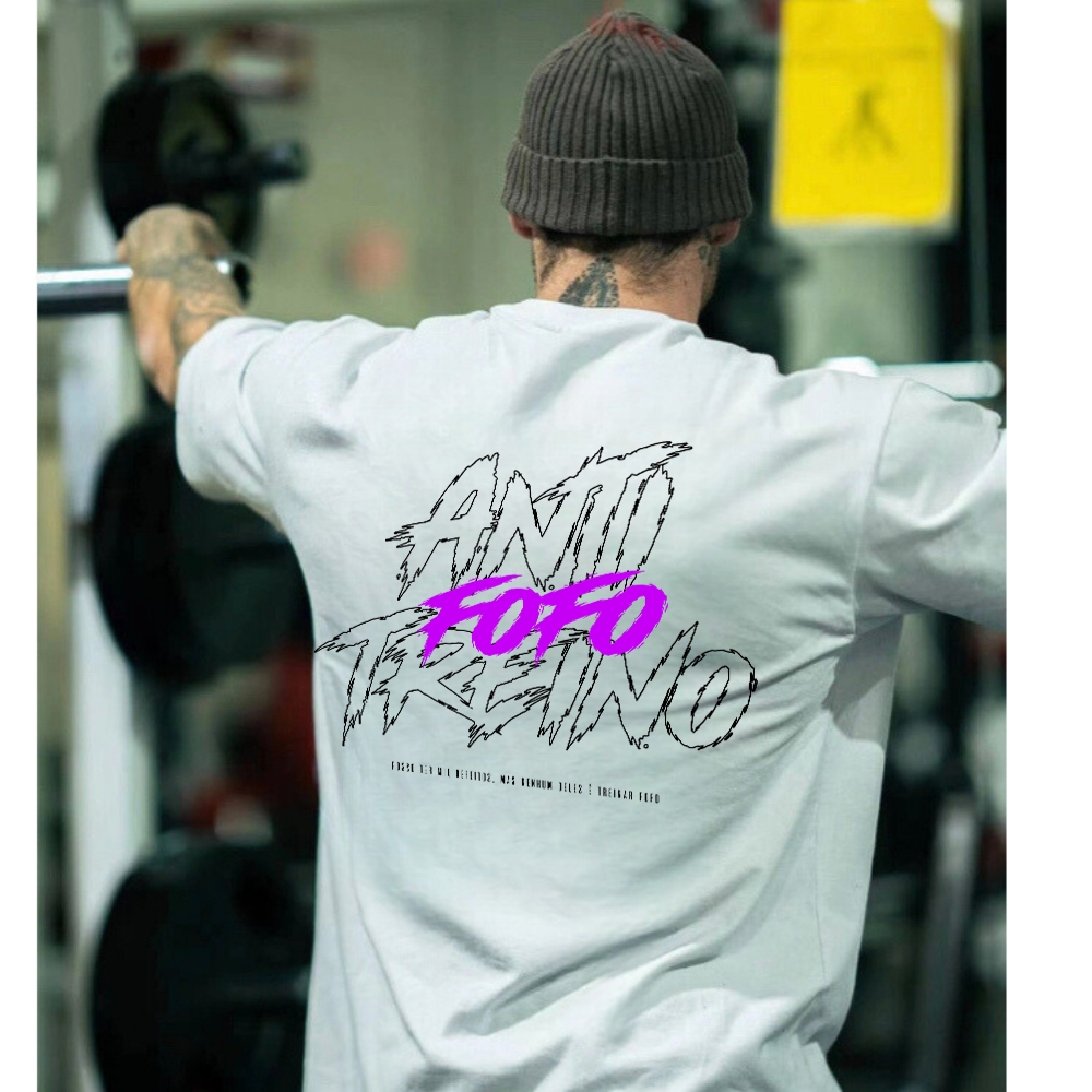 Camiseta Oversized Premium Anti Treino Fofo Blusão 100% Confortavel Algodão Treino Maromba Academia