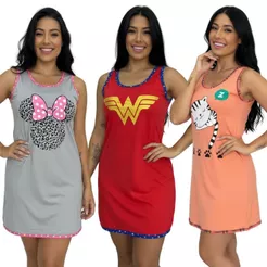Camisola Regata Adulto / Camisola Personagem / Camisola Manga Curta