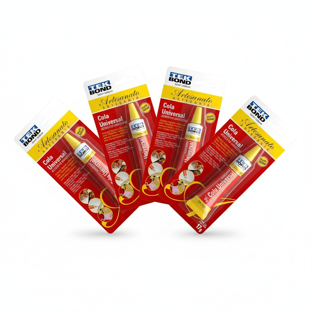 Kit 4 Unidades Cola Universal Tekbond c/17g