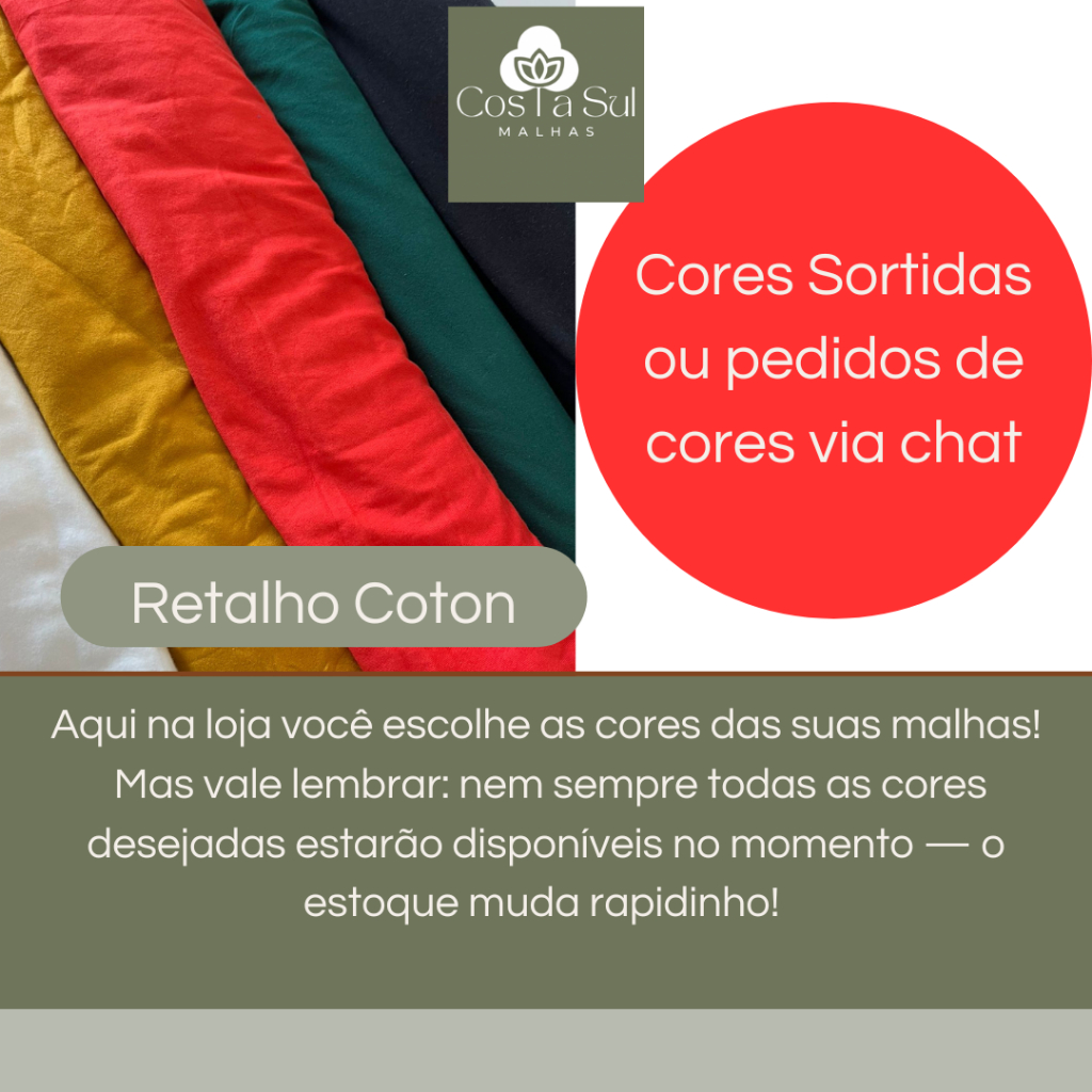 RETALHO DE COTON  1 kg