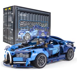 Super Carro de Montar Azul - Contém 472 Peças Super Divertido!!