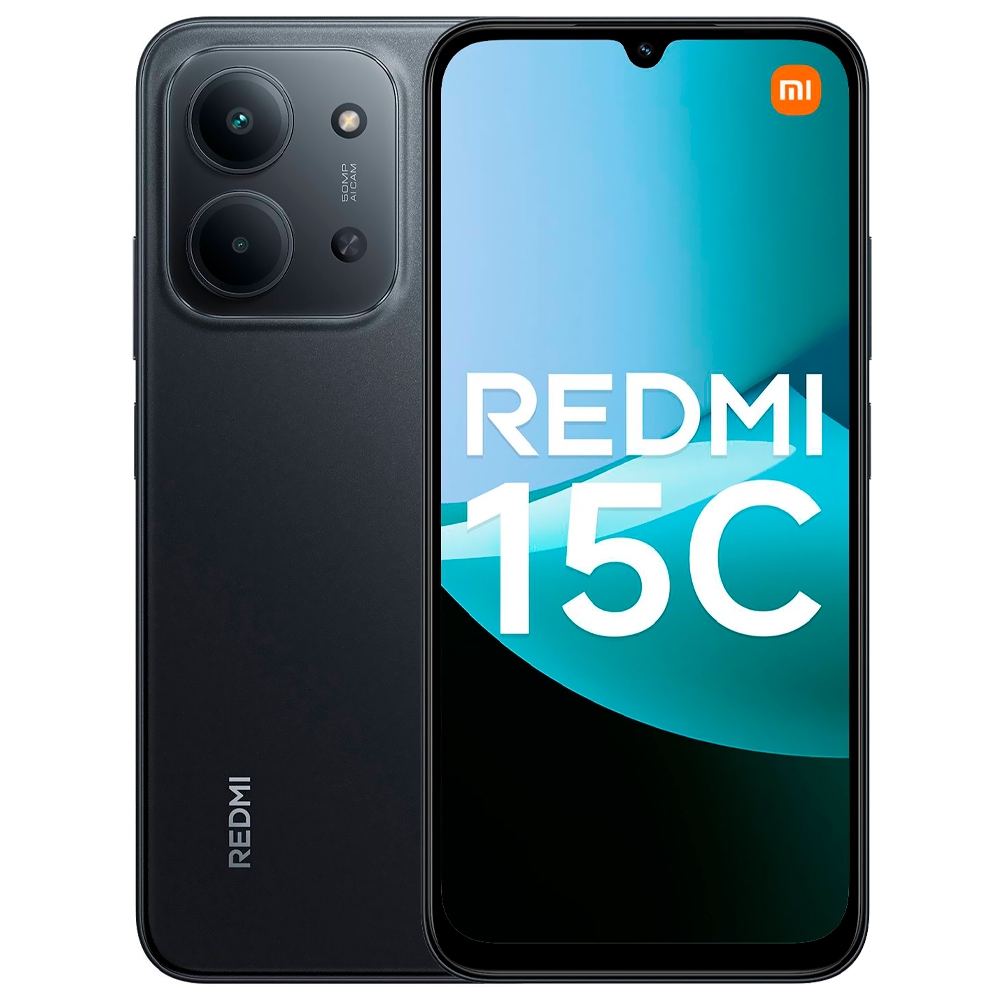 Smartphone Xiaomi Redmi 15C 256GB + 8GB RAM - Tela 6.9” Dual SIM 4G LTE - Preto