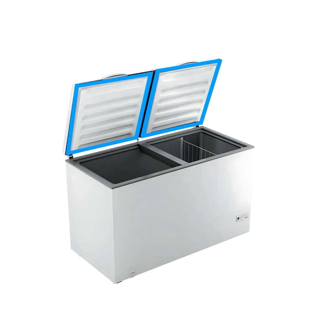 2 Borrachas Freezer Horizontal Para Metalfrio Da55 Da550