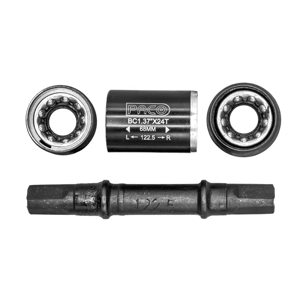 Movimento Eixo central 34.7mm semiselado 122.5mm preto com parafuso Pedivela Bicicleta Bike