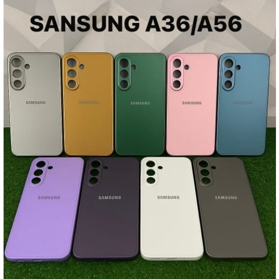 CAPA CASE CAPINHA PREMIUM P/SAMSUNG A36/A56 5g INTERIOR AVELUDADO AG-GLASS PHONE CASE LUXO ELEGANTE