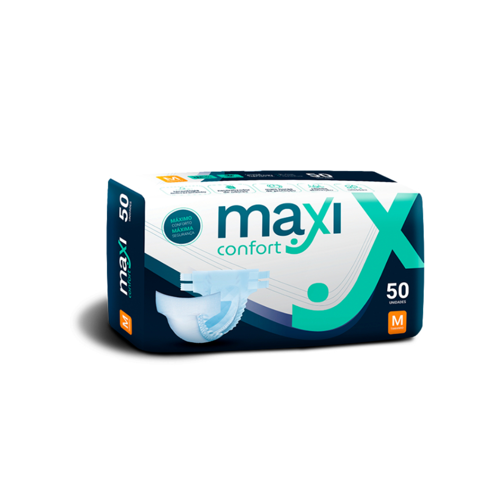 Fralda Geriátrica Maxi Confort Hyper M com 50