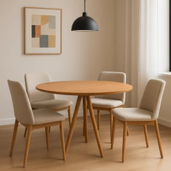 Mesa de Jantar 80x80 cm sem Vidro MDF – Viva Casa