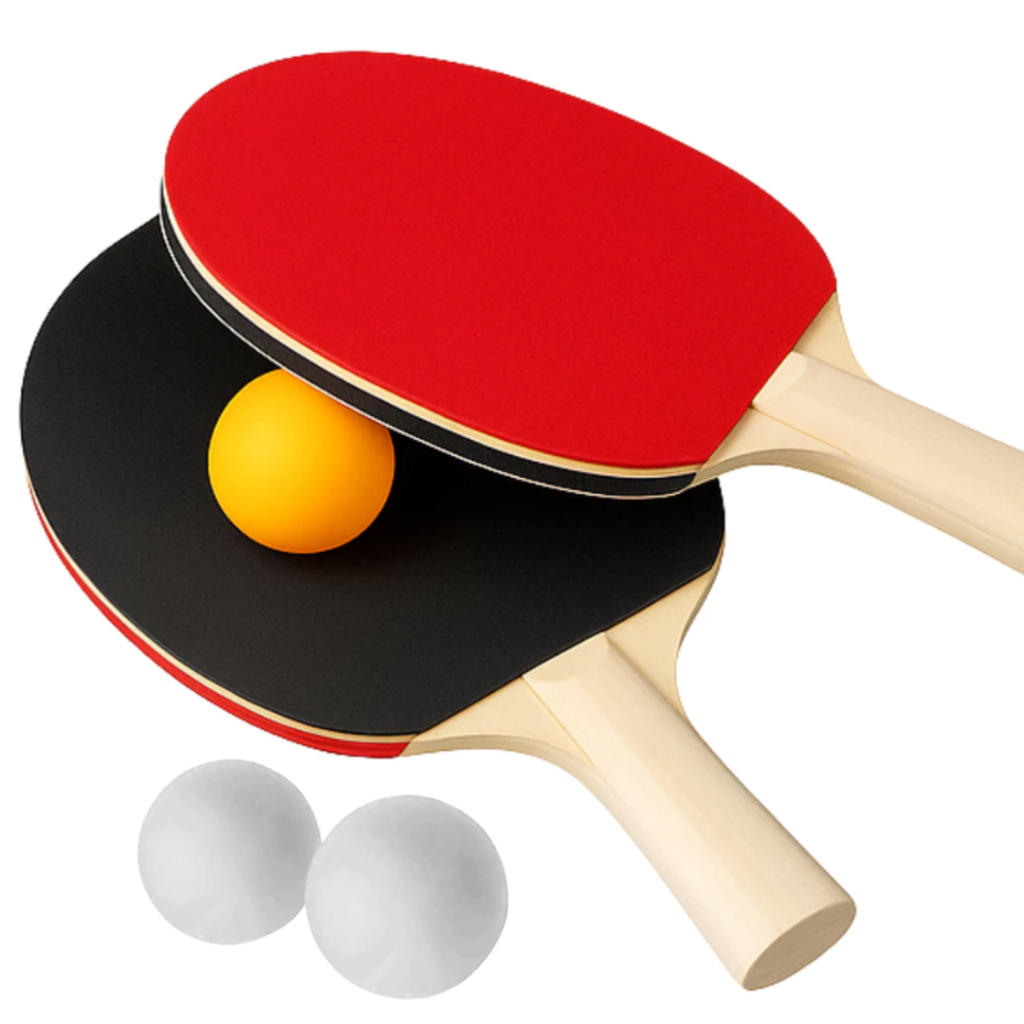 Kit 2 Raquete Para Tênis de Mesa Com  Rede Para Ping Pong 3 Bolinhas Suporte Jogo Bolas