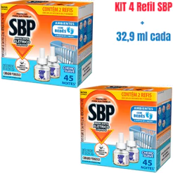Kit 4 SBP Refil Elétrico Cheiro Suave de 35 ml Cada