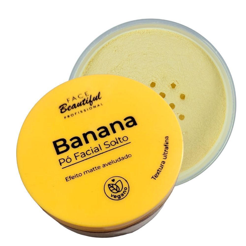 Pó Banana  Finalizador Powder Face Beautiful 10g