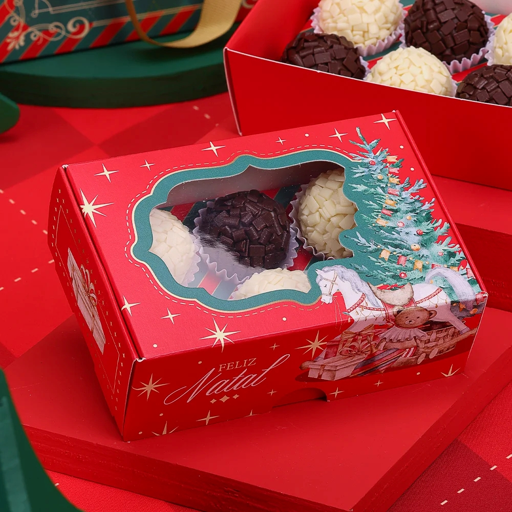 20 CAIXA PARA 6 DOCES NATAL TRADIÇÃO 5076 ( JANGO NATAL 2025 )