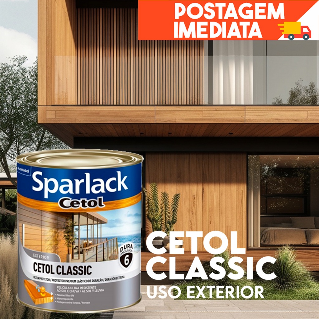 Verniz Sparlack Cetol Classic Brilhante 3,6l - Cores