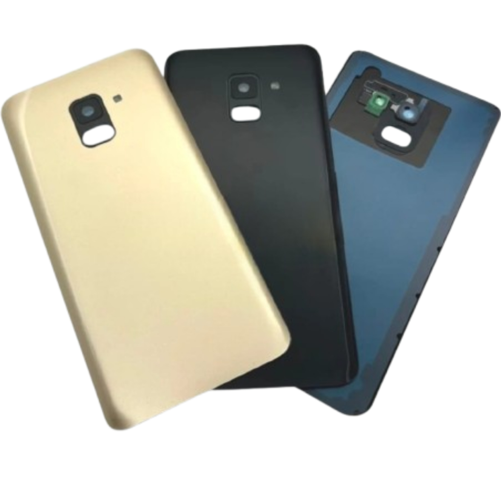 Tampa Traseira Vidro Compatível Com Galaxy A8 2018 A530 A530f Com Lente Completa Fita Autocolante