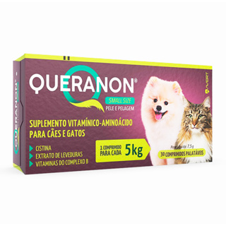 Queranon Small Size Avert 30 Comprimidos Cães Gatos Até 5kg em Oferta na Shopee