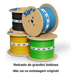 Fio Cabo Flexível 6mm2 Sil 25 Metros Várias Cores Disponível