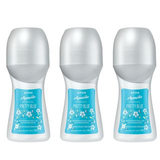 Roll On Pretty Blue Avon Kit com 3/5/9 unidades (50 ml cada)- PRODUTO ORIGINAL em Oferta na Shopee