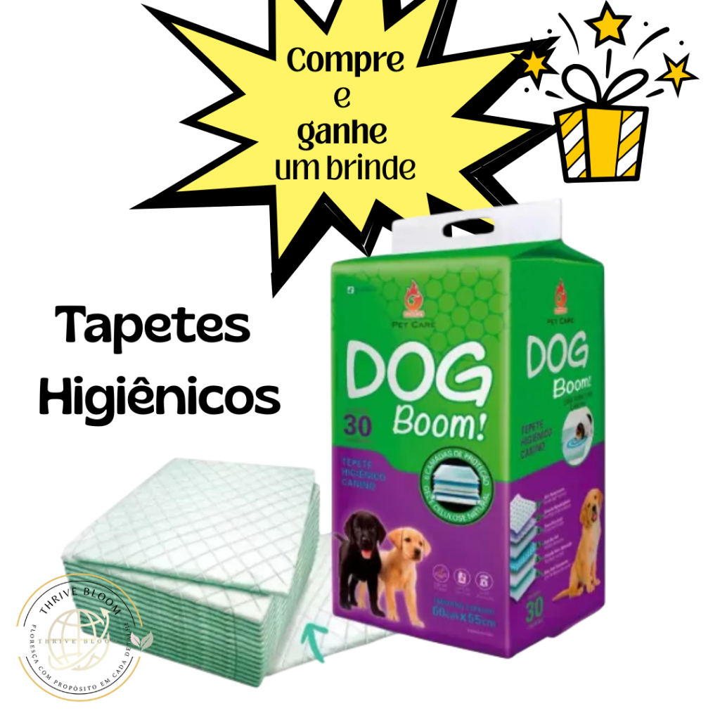 Tapetes Higiênicos, Tapete Higiênico para cães, tapete absorvente pet. Ped Pets, pc 30 uni. DOG BOOM
