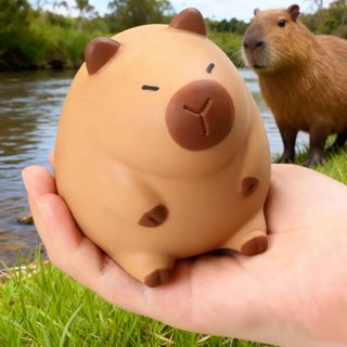 Brinquedo Capivara Fofo Squishy Antiestresse - Macio e Elástico, com Diversão no Alívio do Stress em Oferta na Shopee