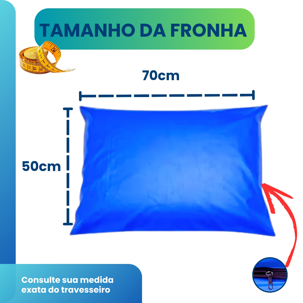 Fronhas Capas Protetoras de Travesseiro Impermeáveis 50x70cm com Zíper Reforçado em Oferta na Shopee