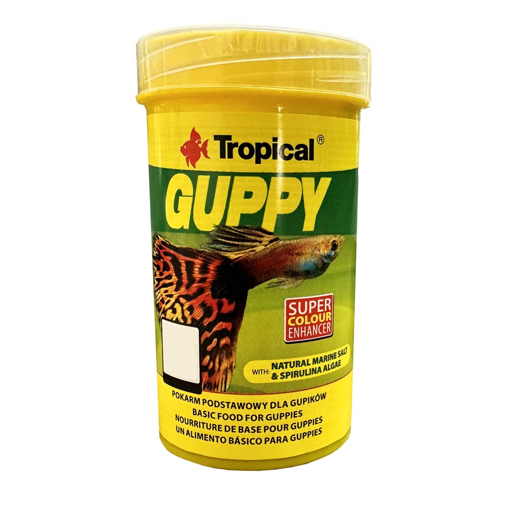 Ração Tropical Guppy 20g Para Guppy E Outros Peixes Pequenos