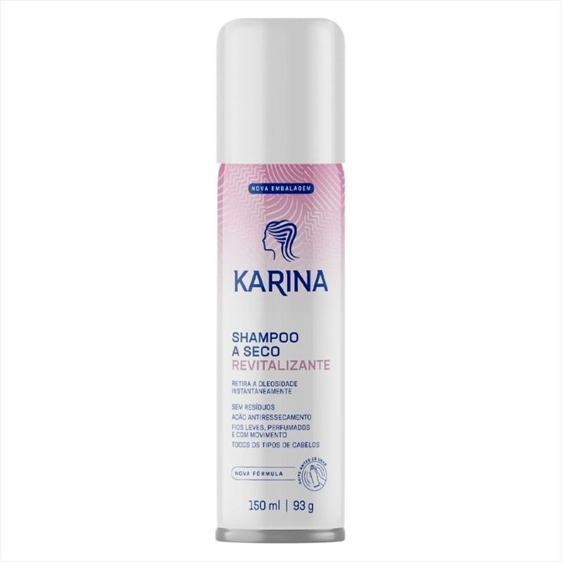 Shampoo A Seco Karina Revitalizante Com 150ml em Oferta na Shopee
