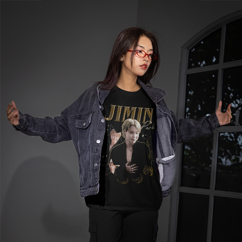 Camiseta Básica Jimin Park Kpop Korean Arte Bts Bangtan Kpop Moda Estilosa Who Music Coreia