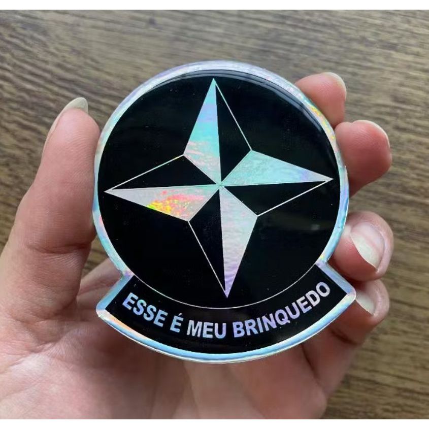 Adesivo Esse É Meu Brinquedo Holográfico Sticker Carro Moto em Oferta na Shopee