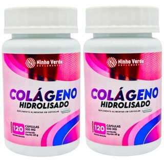 Kit 2 Colágeno Hidrolisado 800mg 240 cápsulas - Ninho Verde em Oferta na Shopee
