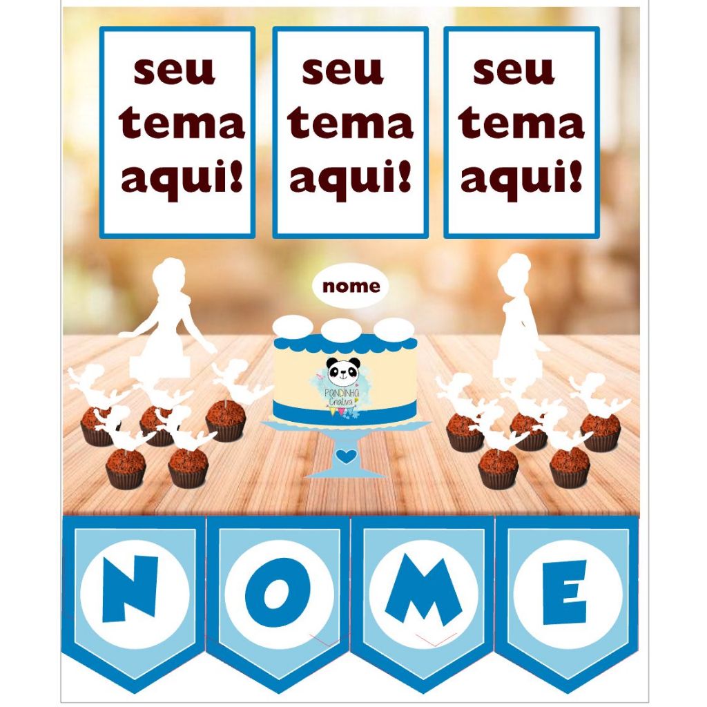 Kit Festa Montamos Qualquer Tema em Oferta na Shopee