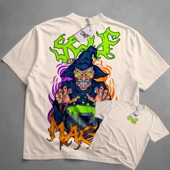 Camiseta Oversized Self Control Mage Mago Streetwear Street Casual Urban Style