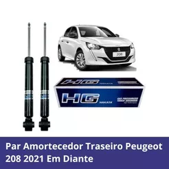 Par Amortecedor Traseiro Peugeot 208 2021 Em Diante