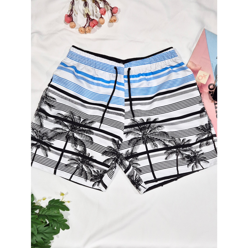 Bermudas Masculinas Shorts Seca Rápido Surf Estampada Praia Tactel  Adulto  Shorts