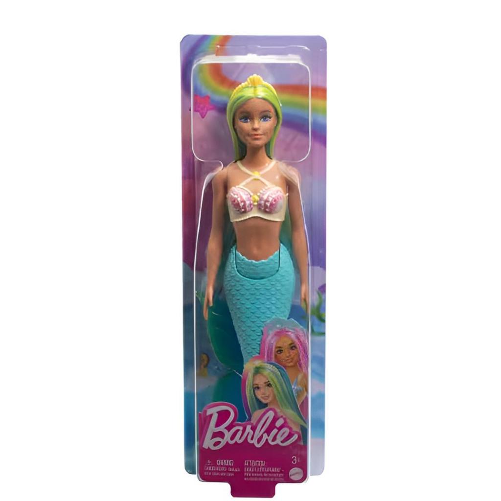 Barbie Fantasia Boneca Sereia Com Calda Azul - Mattel Hrr02 em Oferta na Shopee
