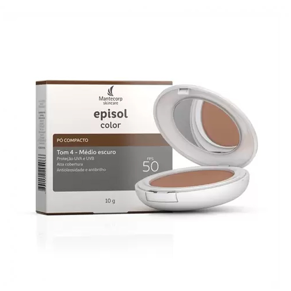 Pó Compacto Protetor Solar FPS 50 Episol - Mantecorp Skincare em Oferta na Shopee