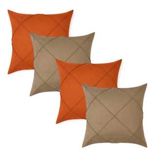 Kit 4 Capas de Almofadas Premium Suede Drapeada em Oferta na Shopee