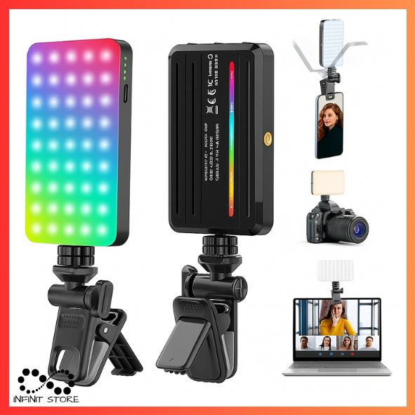 Iluminador Luz De Preenchimento RGB Portátil Para Fotos E Lives 100V/220V SLF-12