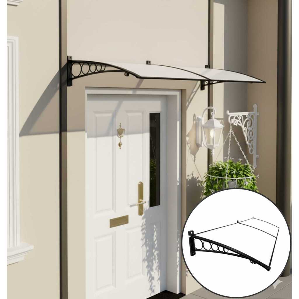 Toldo Slim Policarbonato 160cm x 50cm Modular Com Suportes ABS Resistente Proteção UV Sol e Chuva em Oferta na Shopee