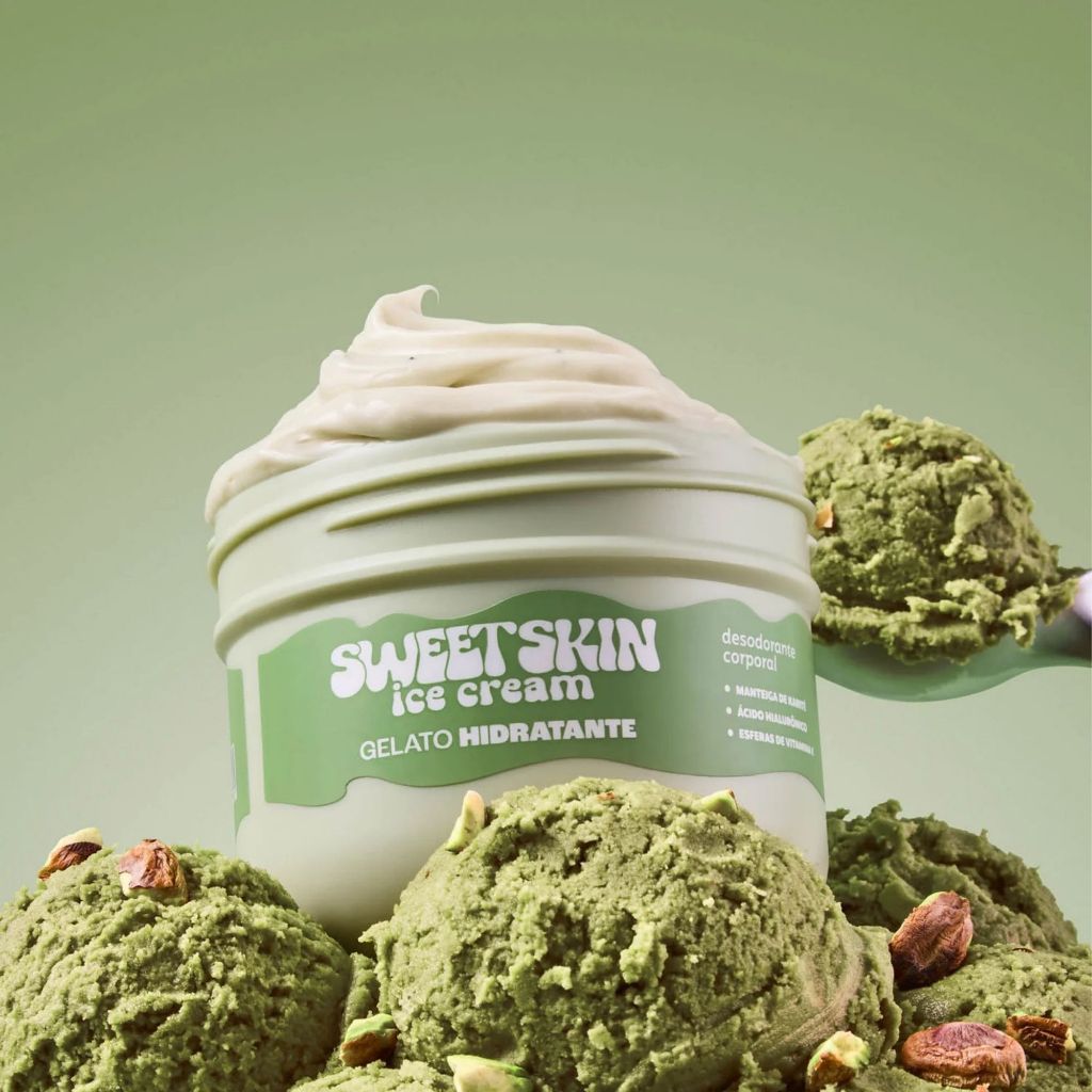 Gelato Hidratante Sweet Skin Ice Cream 200m Mousse de Pistach