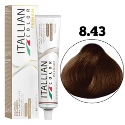 Coloração Itallian Color Louro Claro Cobre Dourado 8.43 60g