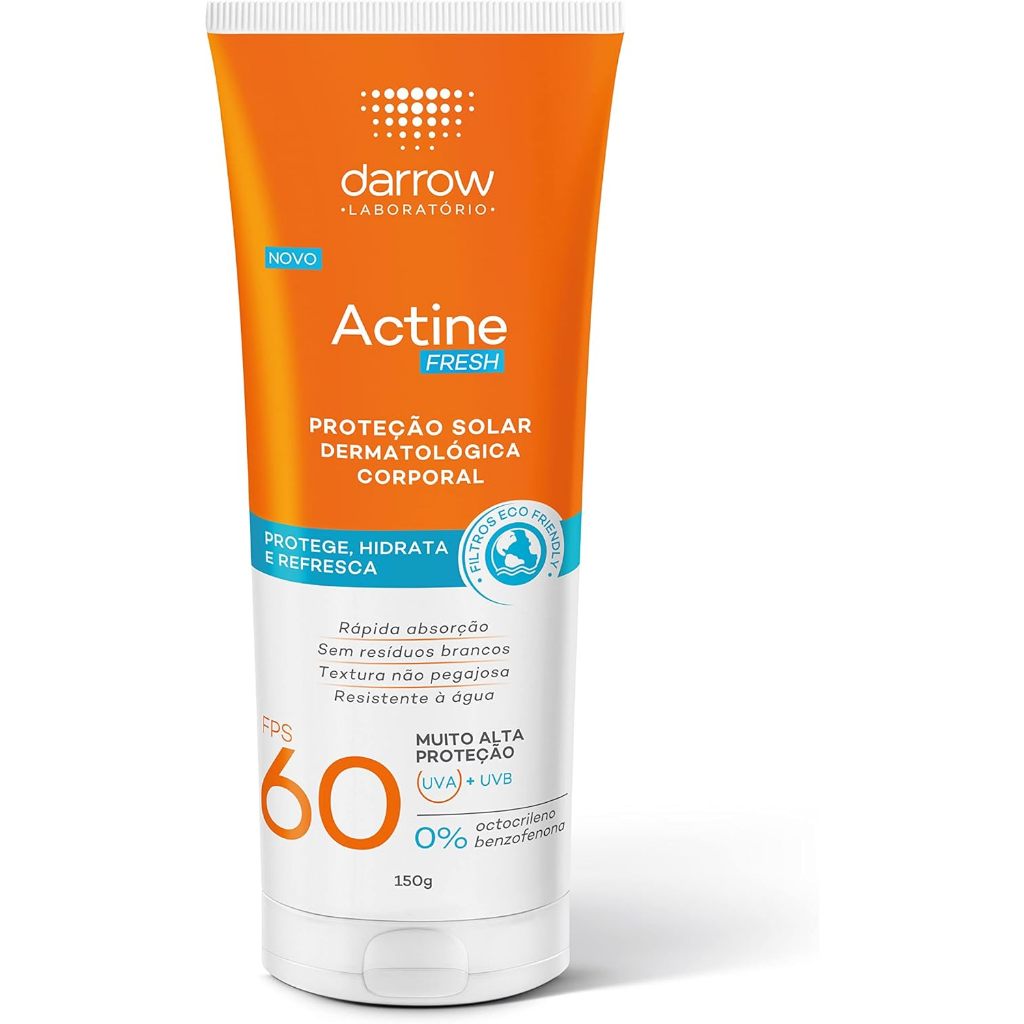 Protetor Solar Corporal Actine Fresh FPS60 Com 150g em Oferta na Shopee