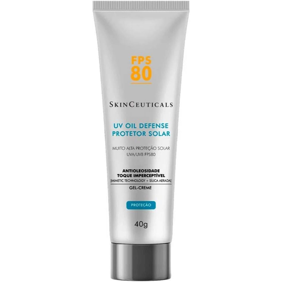 Protetor Solar Facial SkinCeuticals Uv Oil Defense FPS80 Sem Cor Com 40g