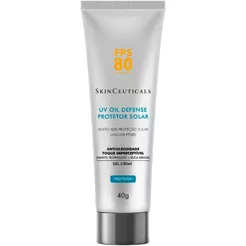 Protetor Solar Facial SkinCeuticals Uv Oil Defense FPS80 Sem Cor Com 40g