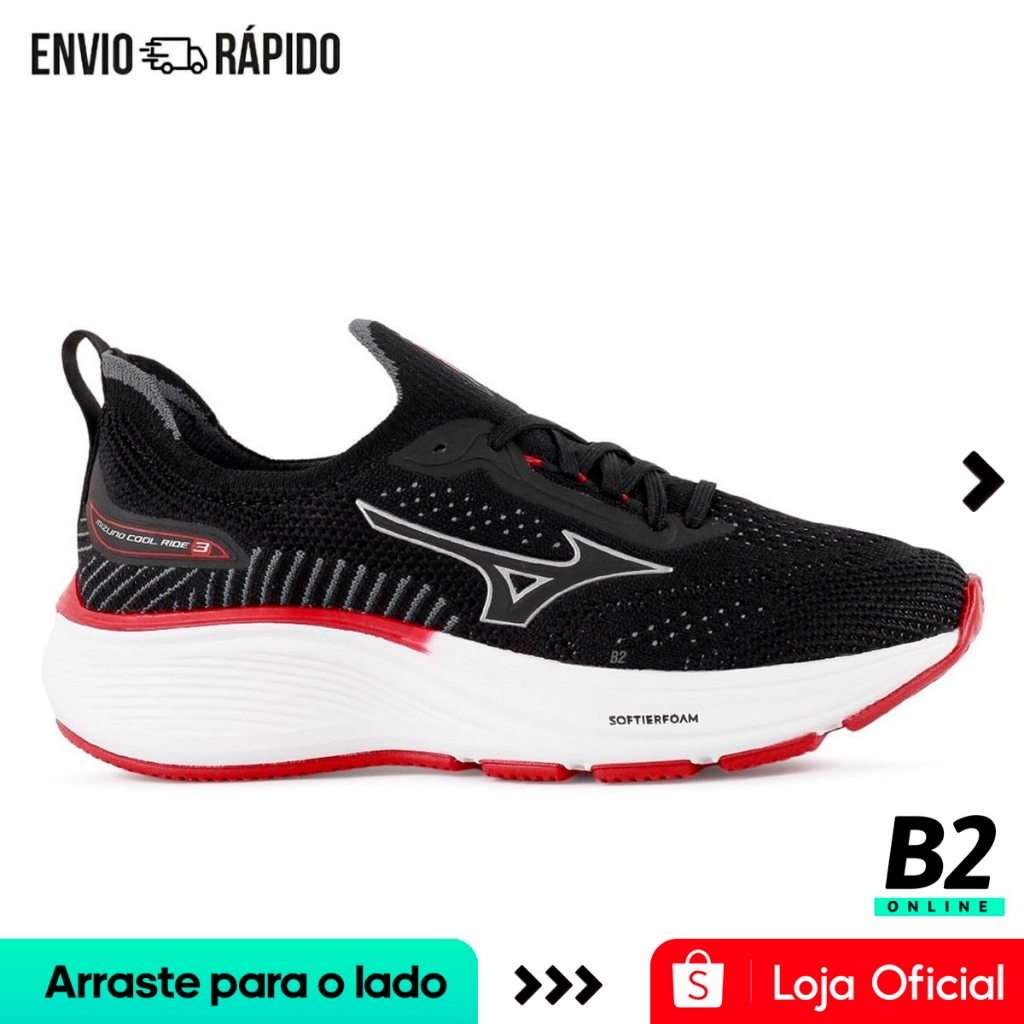 Tênis Mizuno Cool Ride 3 Junior Unissex Original com Nota Fiscal e Garantia em Oferta na Shopee