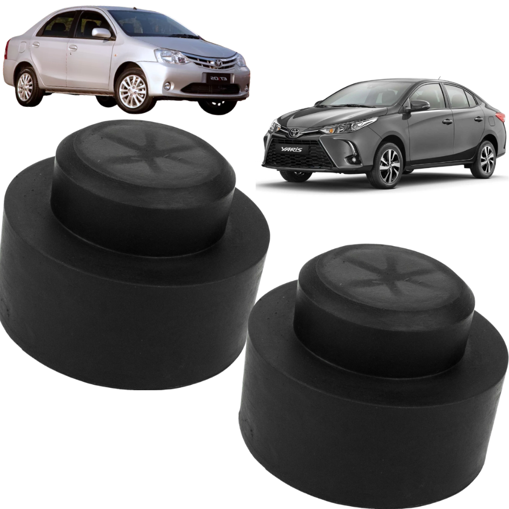 Kit Calço Mola Espaçador Traseira Toyota Etios Yaris 3,8cm