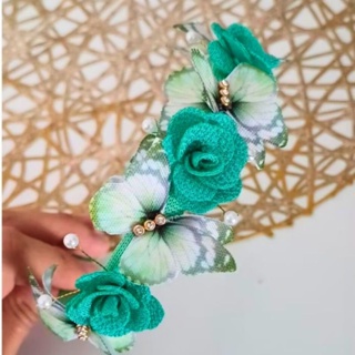 Tiara Jardim Encantado Verde 💚 Luxo Infantil | Modelo Tradicional By Laçarotes, Princesas Arco e Faixinha em Oferta na Shopee