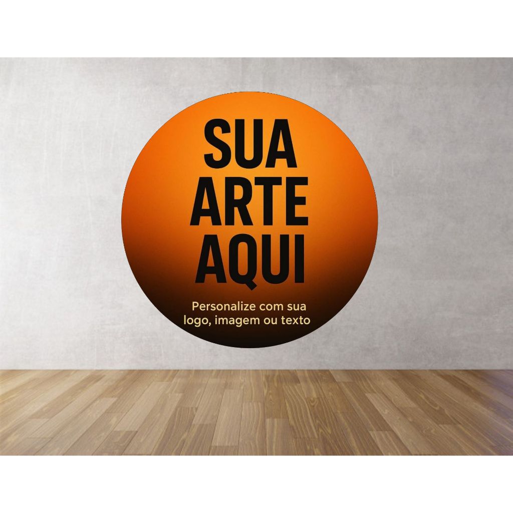 Painel Lona Redondo Personalizado Sua Foto em Oferta na Shopee