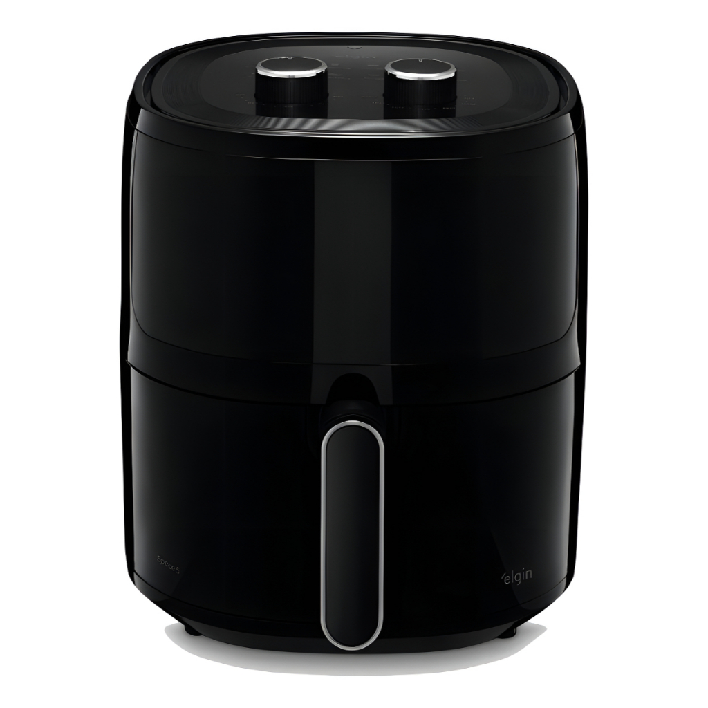 Fritadeira Elétrica 5L Air Fryer Elgin Air Space 5 Preta 127v 220v em Oferta na Shopee