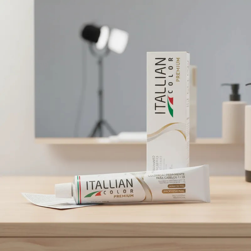 Detalhes do Coloraçao Itallian Color Professional 7.1 (17) Louro Cinza