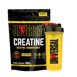 Creatina Monohidratada Universal 500g + Coqueteleira - Universal Nutrition