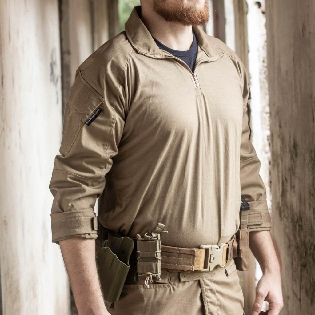 Camisa Tática Combat Shirt Bombeiro Civil Brigadista Farda Socorrista Resgatista Uniforme